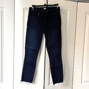 Paige Verdugo Ultra Skinny frayed hem cropped jeans size 26 - like new